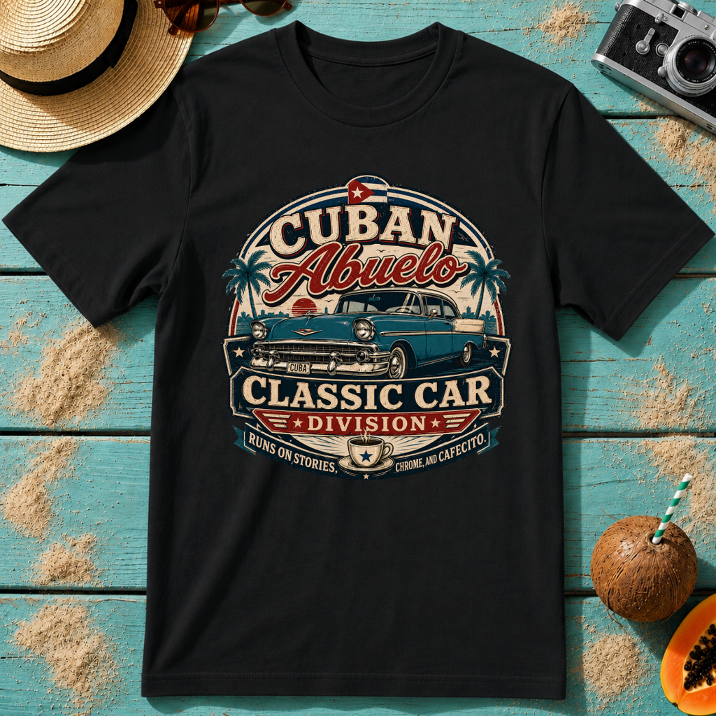 Cuban Abuelo - Classic Car Division T-Shirt