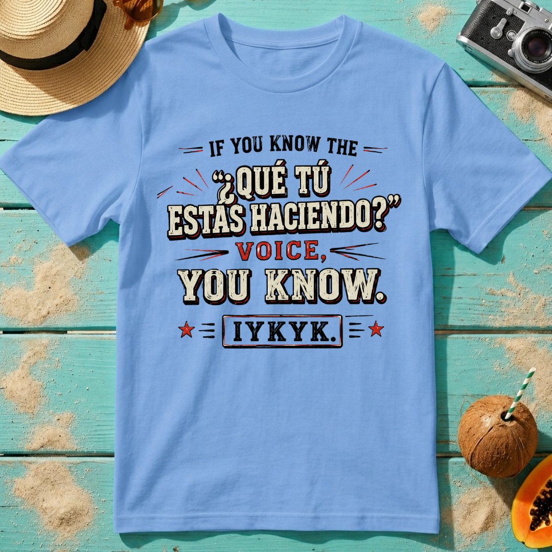 If You Know the ¿Qué Tú Estas Haciendo Voice, IYKYK