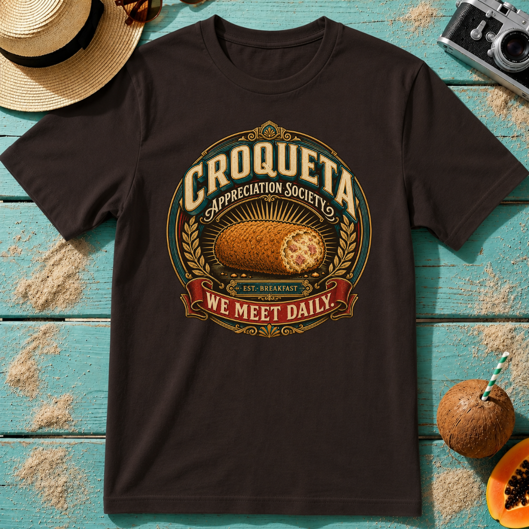 Croqueta Appreciation Society - We Meet Daily T-Shirt