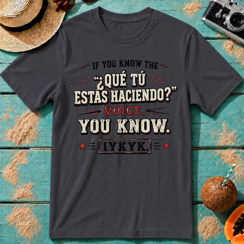 If You Know the ¿Qué Tú Estas Haciendo Voice, IYKYK
