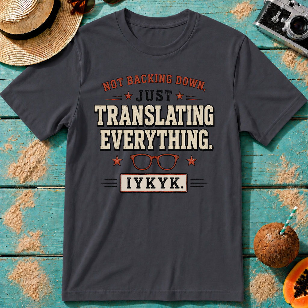 Not Backing Down, Just Translating Everything IYKYK