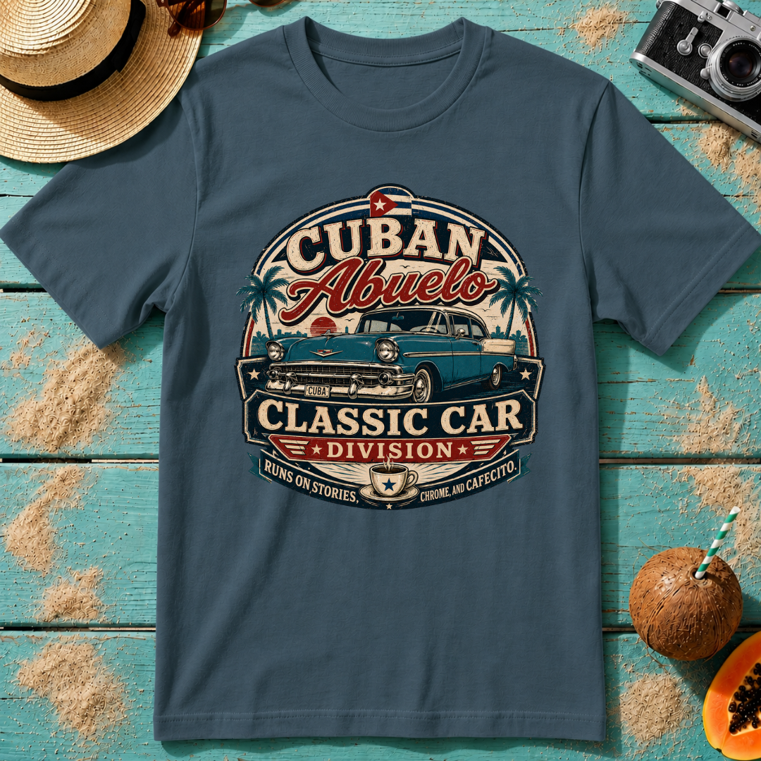 Cuban Abuelo - Classic Car Division T-Shirt