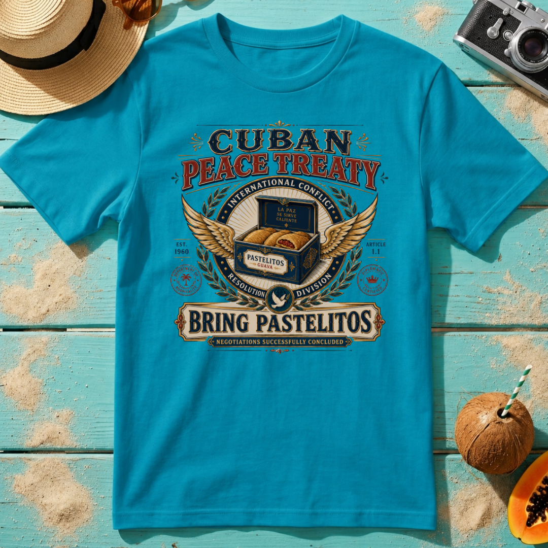 Cuban Peace Treaty: Bring Pastelitos: Negotiations Successfully Concluded.