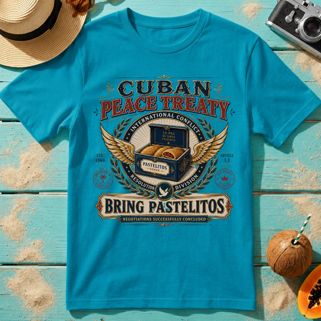Cuban Peace Treaty: Bring Pastelitos: Negotiations Successfully Concluded.