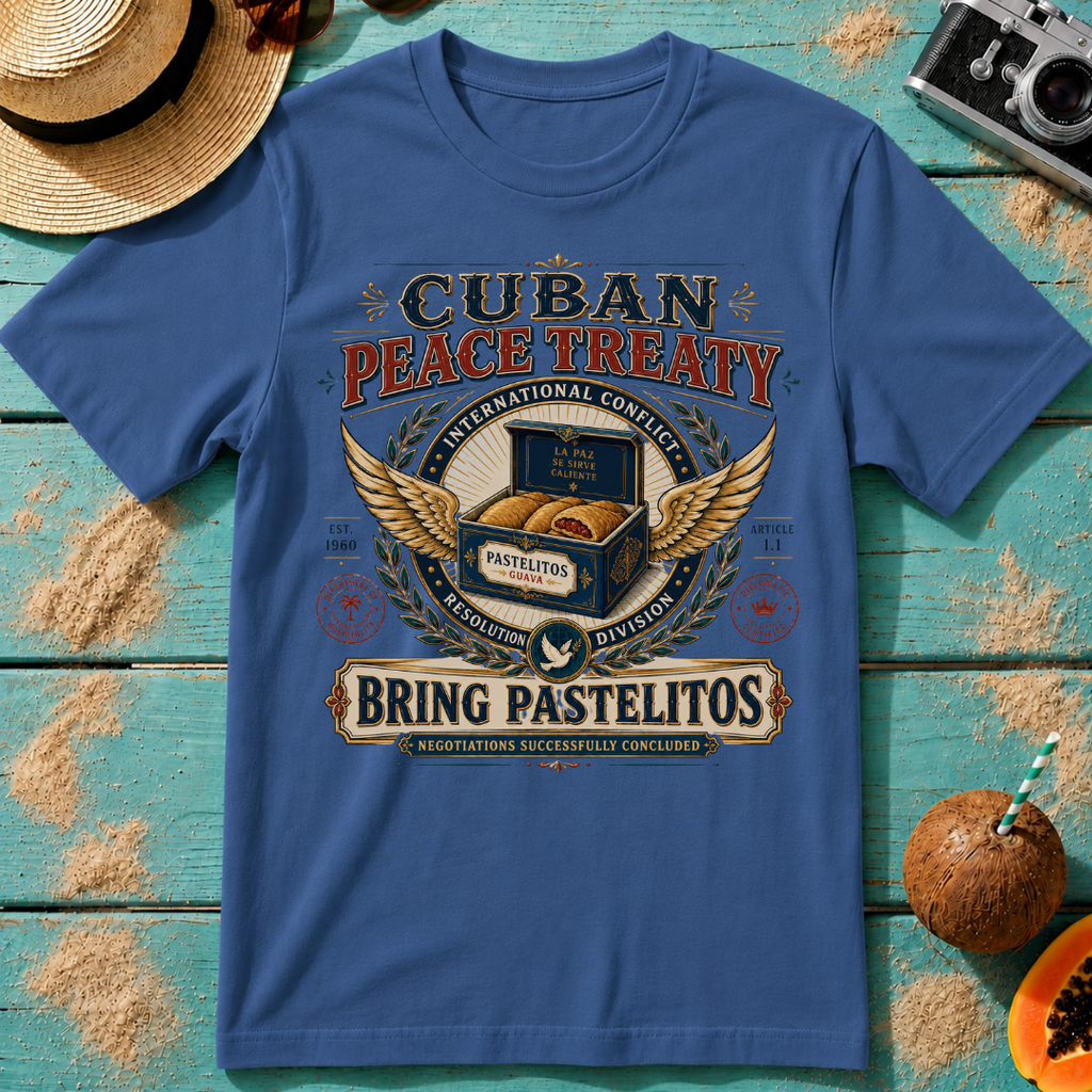 Cuban Peace Treaty: Bring Pastelitos: Negotiations Successfully Concluded.