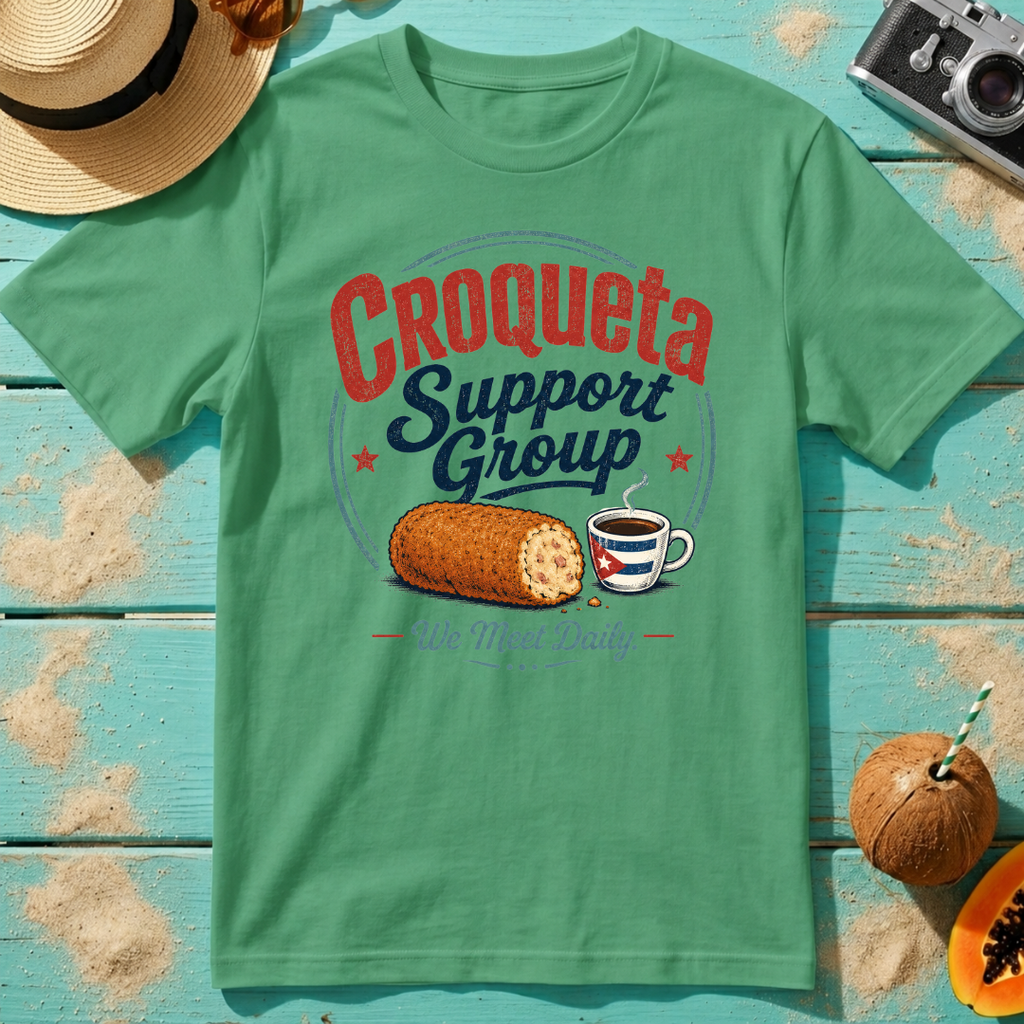 Croqueta Support Group - We Meet Daily T-Shirt