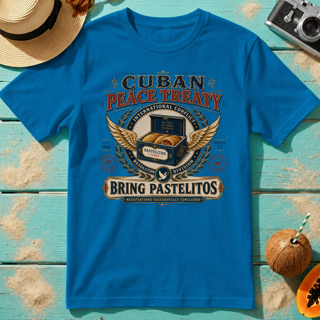 Cuban Peace Treaty: Bring Pastelitos: Negotiations Successfully Concluded.
