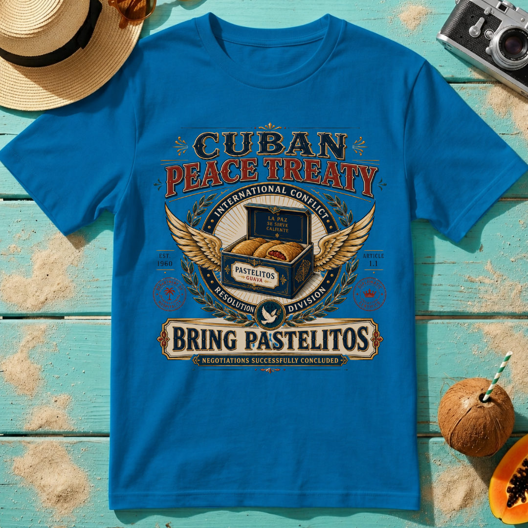 Cuban Peace Treaty: Bring Pastelitos: Negotiations Successfully Concluded.