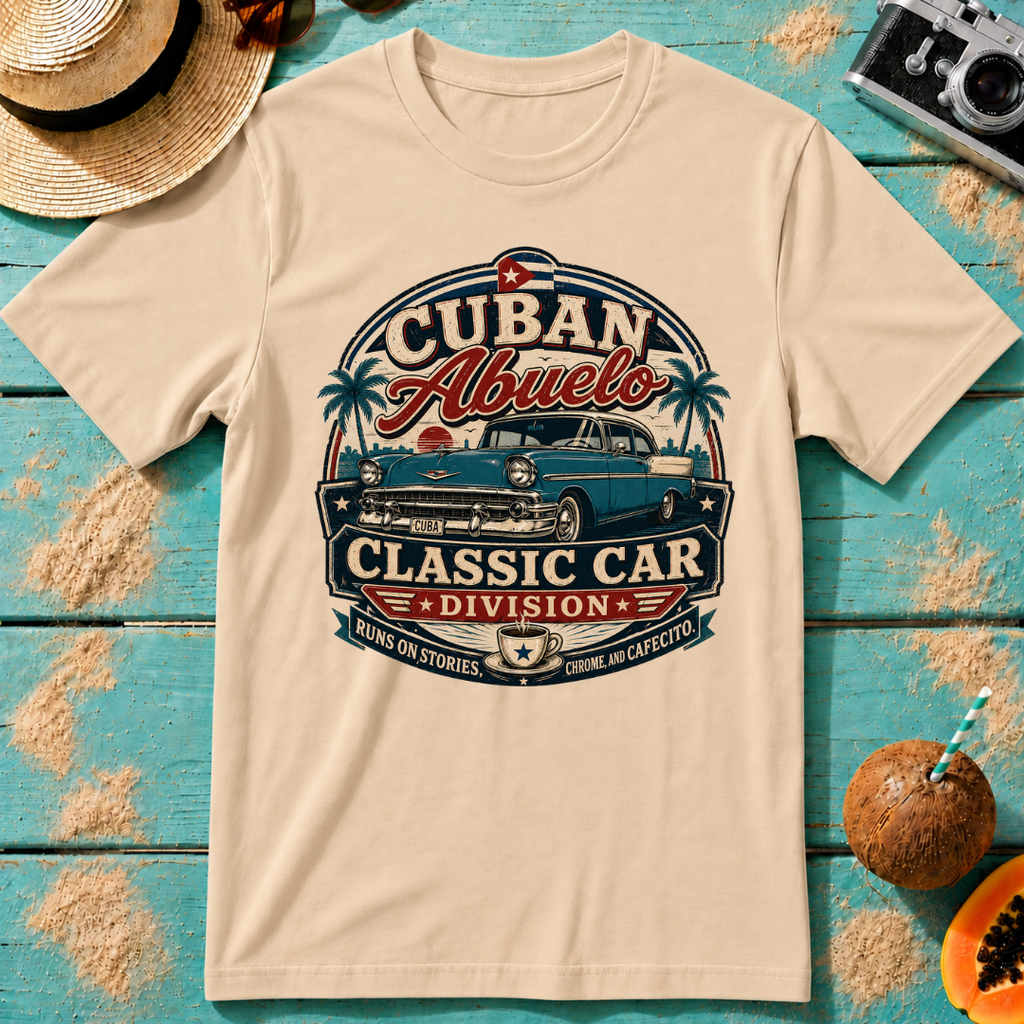 Cuban Abuelo - Classic Car Division T-Shirt