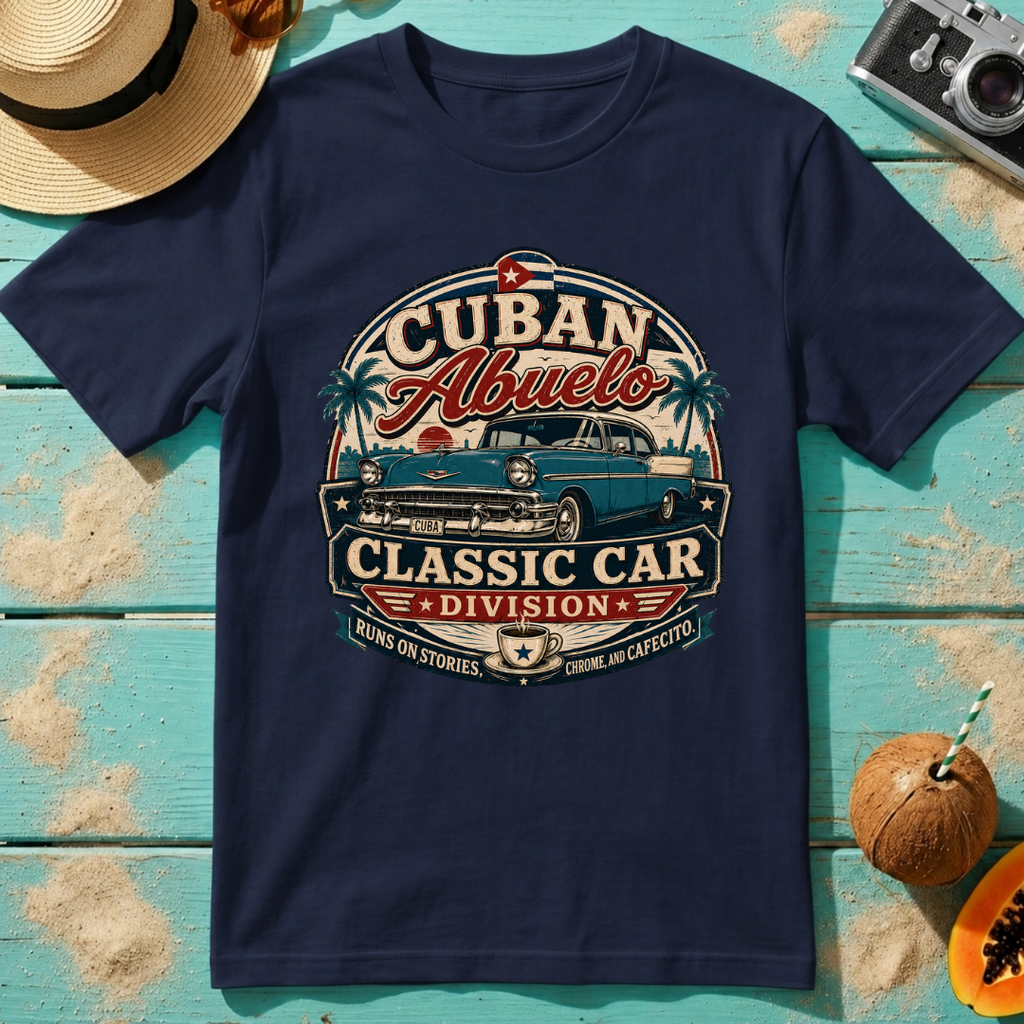 Cuban Abuelo - Classic Car Division T-Shirt
