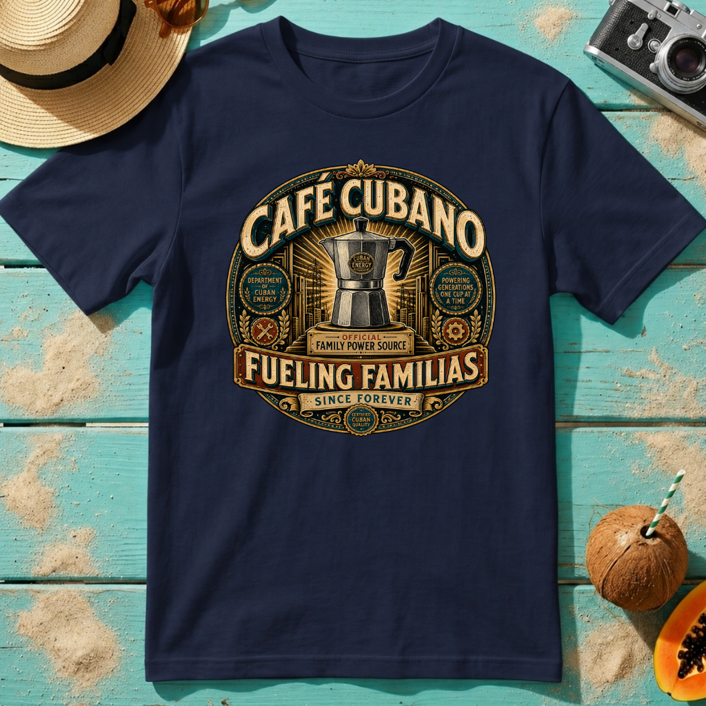 Café Cubano - Fueling Familias Since Forever. T-Shirt