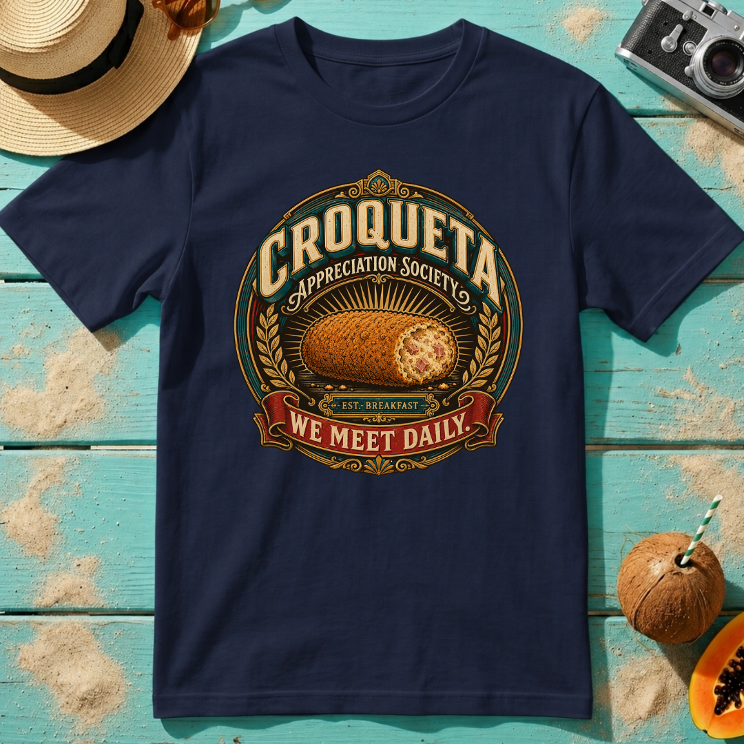 Croqueta Appreciation Society - We Meet Daily T-Shirt