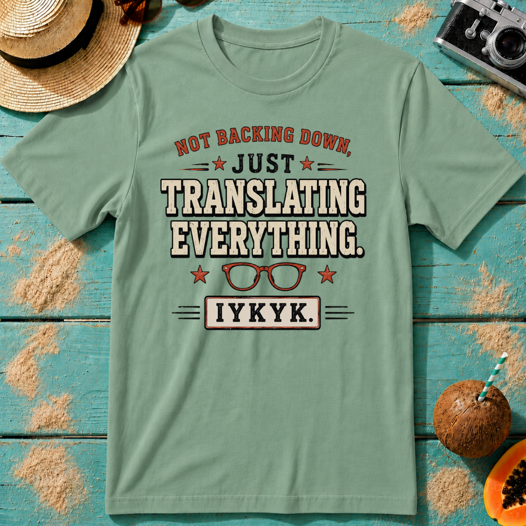 Not Backing Down, Just Translating Everything IYKYK