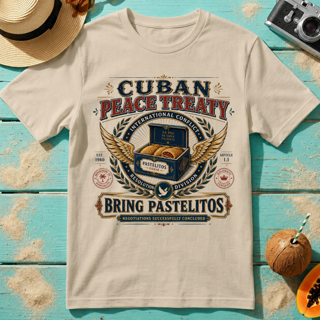 Cuban Peace Treaty: Bring Pastelitos: Negotiations Successfully Concluded.