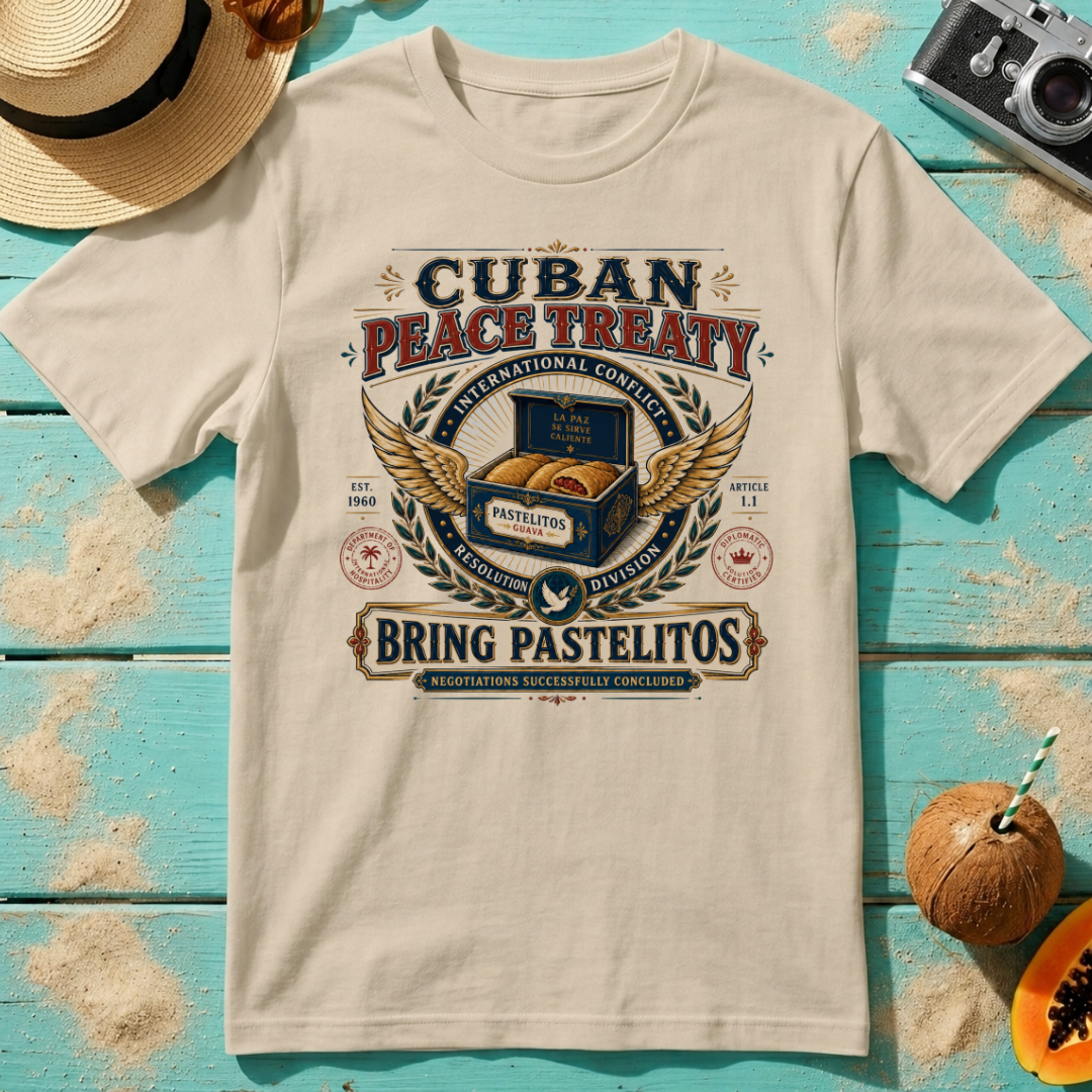 Cuban Peace Treaty: Bring Pastelitos: Negotiations Successfully Concluded.