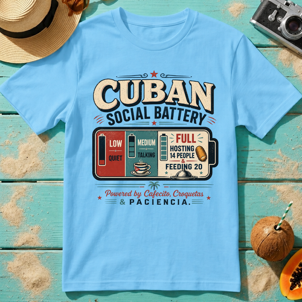 Cuban Social Battery: Low-Quiet, Medium-Talking, Full-Hosting 14 People and Feeding 20