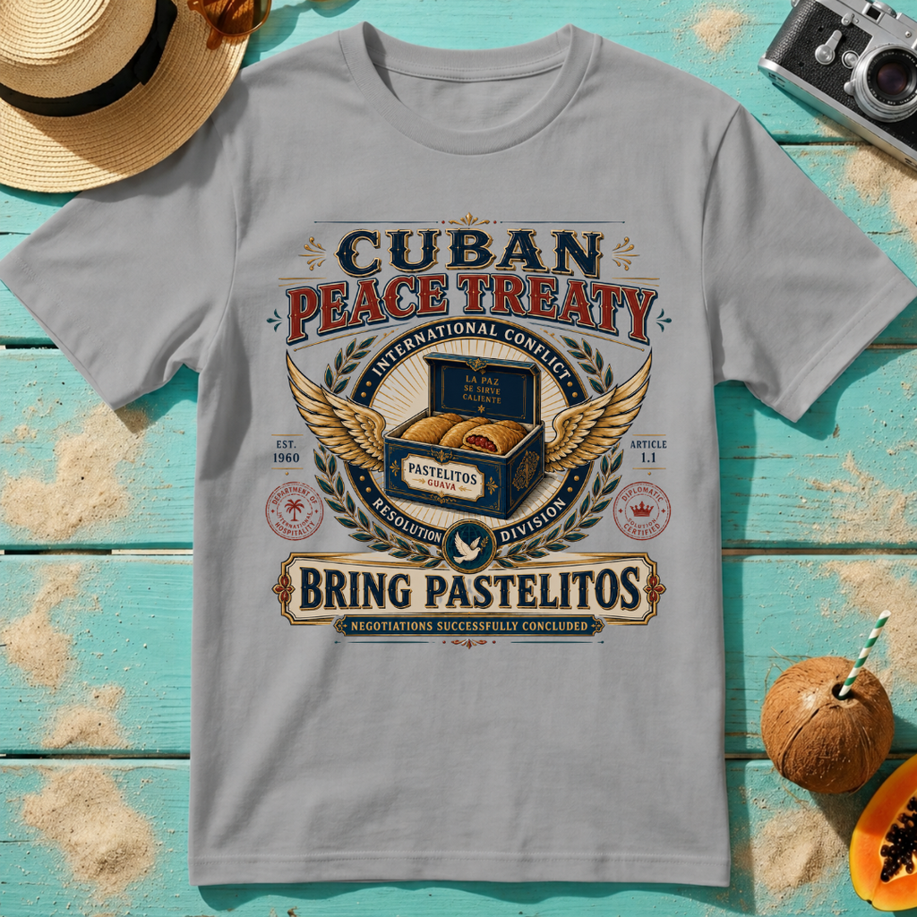 Cuban Peace Treaty: Bring Pastelitos: Negotiations Successfully Concluded.