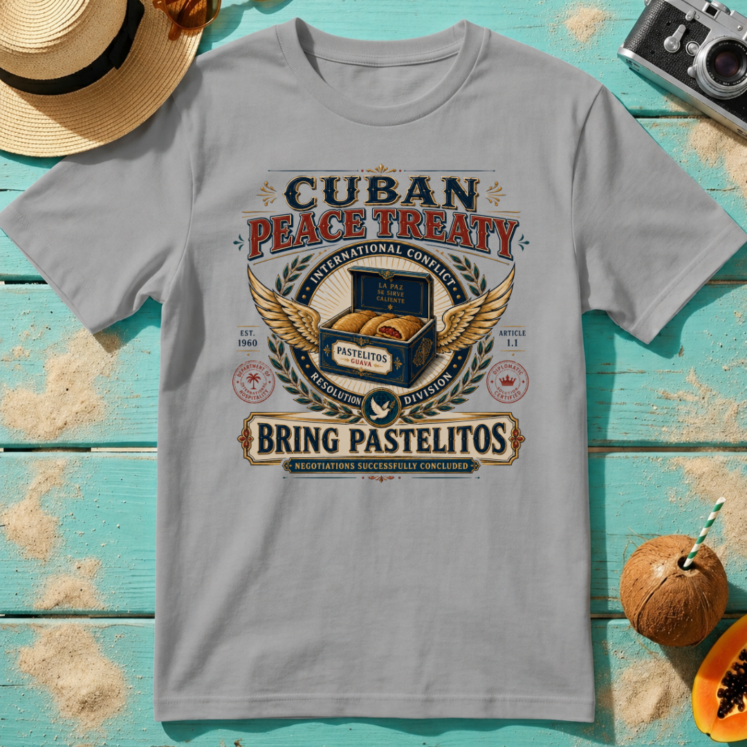 Cuban Peace Treaty: Bring Pastelitos: Negotiations Successfully Concluded.