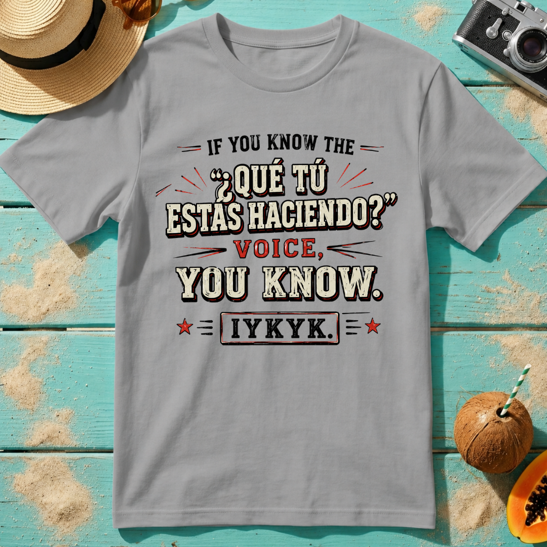 If You Know the ¿Qué Tú Estas Haciendo Voice, IYKYK
