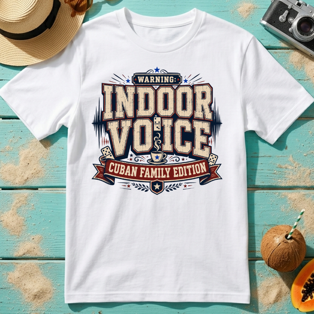 Warning Indoor Voice Cuban Family Edition