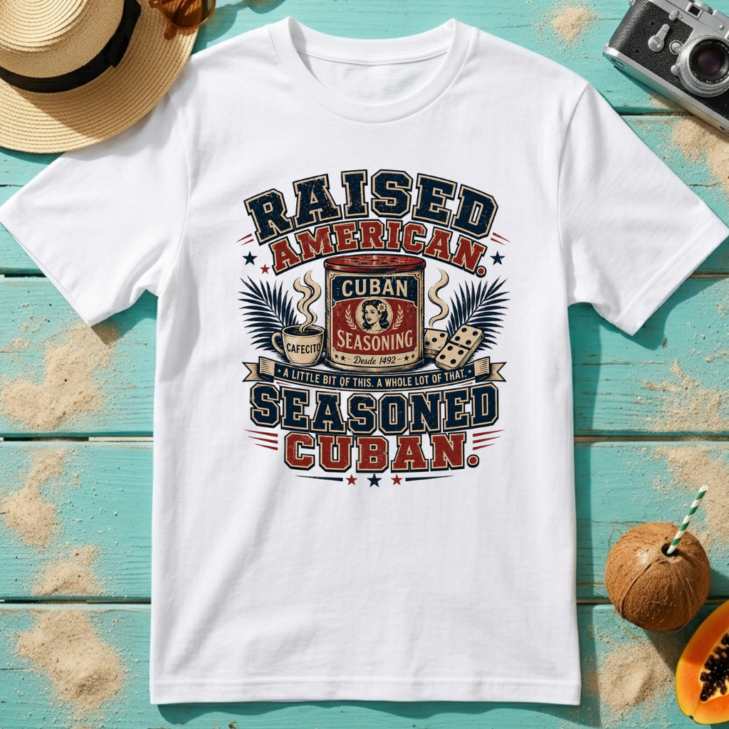 Raised American Seasoned Cuban