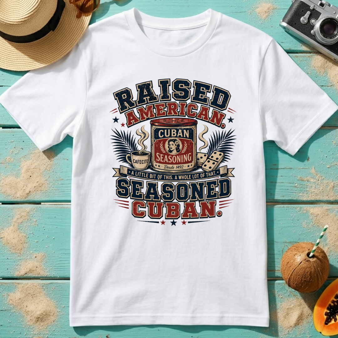 Raised American Seasoned Cuban