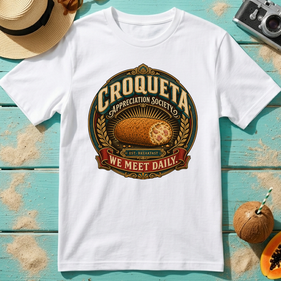 Croqueta Appreciation Society - We Meet Daily T-Shirt