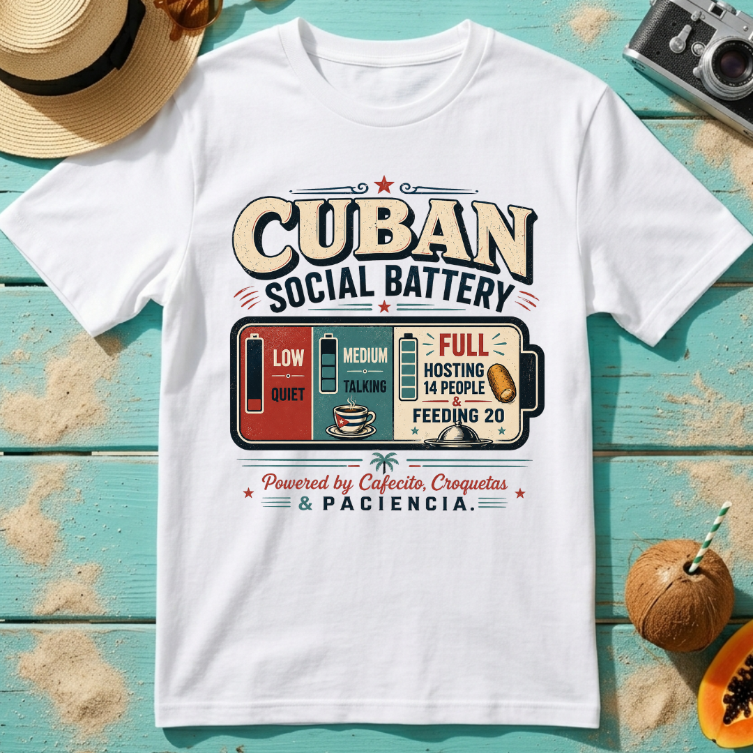 Cuban Social Battery: Low-Quiet, Medium-Talking, Full-Hosting 14 People and Feeding 20