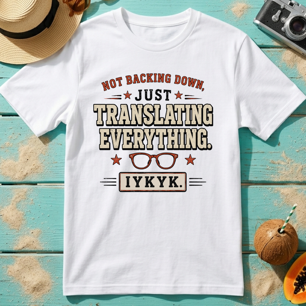 Not Backing Down, Just Translating Everything IYKYK