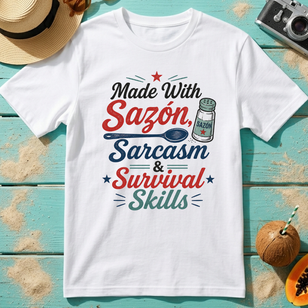 Made With Sazón, Sarcasm & Survival Skills