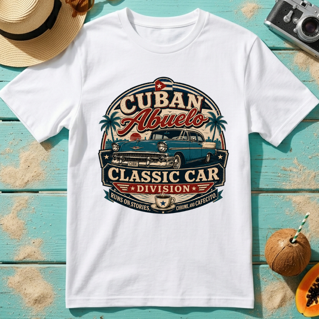 Cuban Abuelo - Classic Car Division T-Shirt