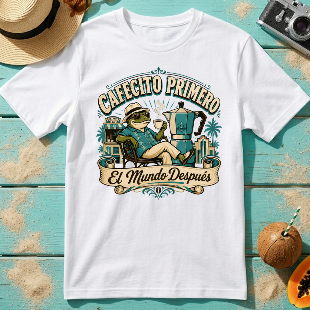 Cafecito Primero, El Mundo Después T-Shirt