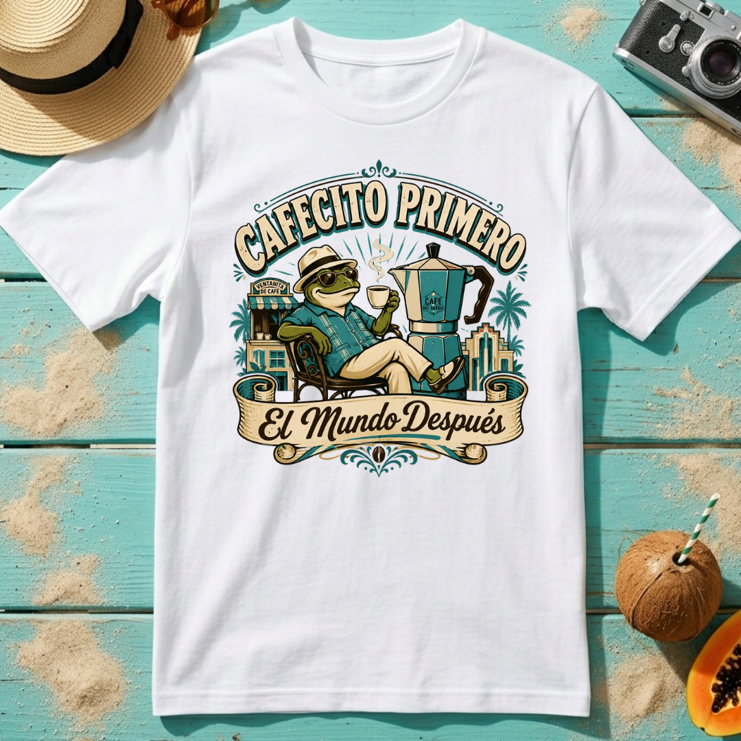Cafecito Primero, El Mundo Después T-Shirt