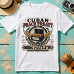 Cuban Peace Treaty: Bring Pastelitos: Negotiations Successfully Concluded.
