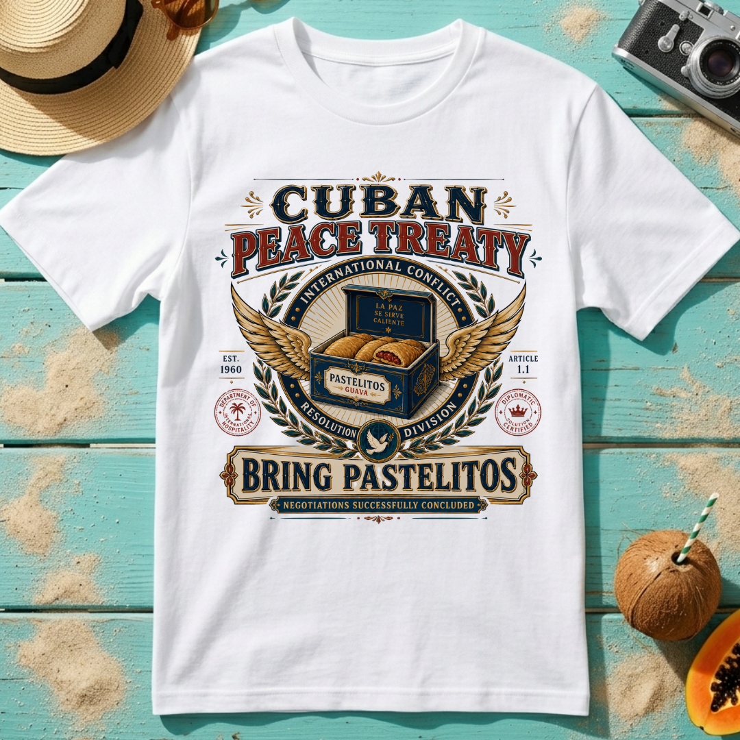 Cuban Peace Treaty: Bring Pastelitos: Negotiations Successfully Concluded.